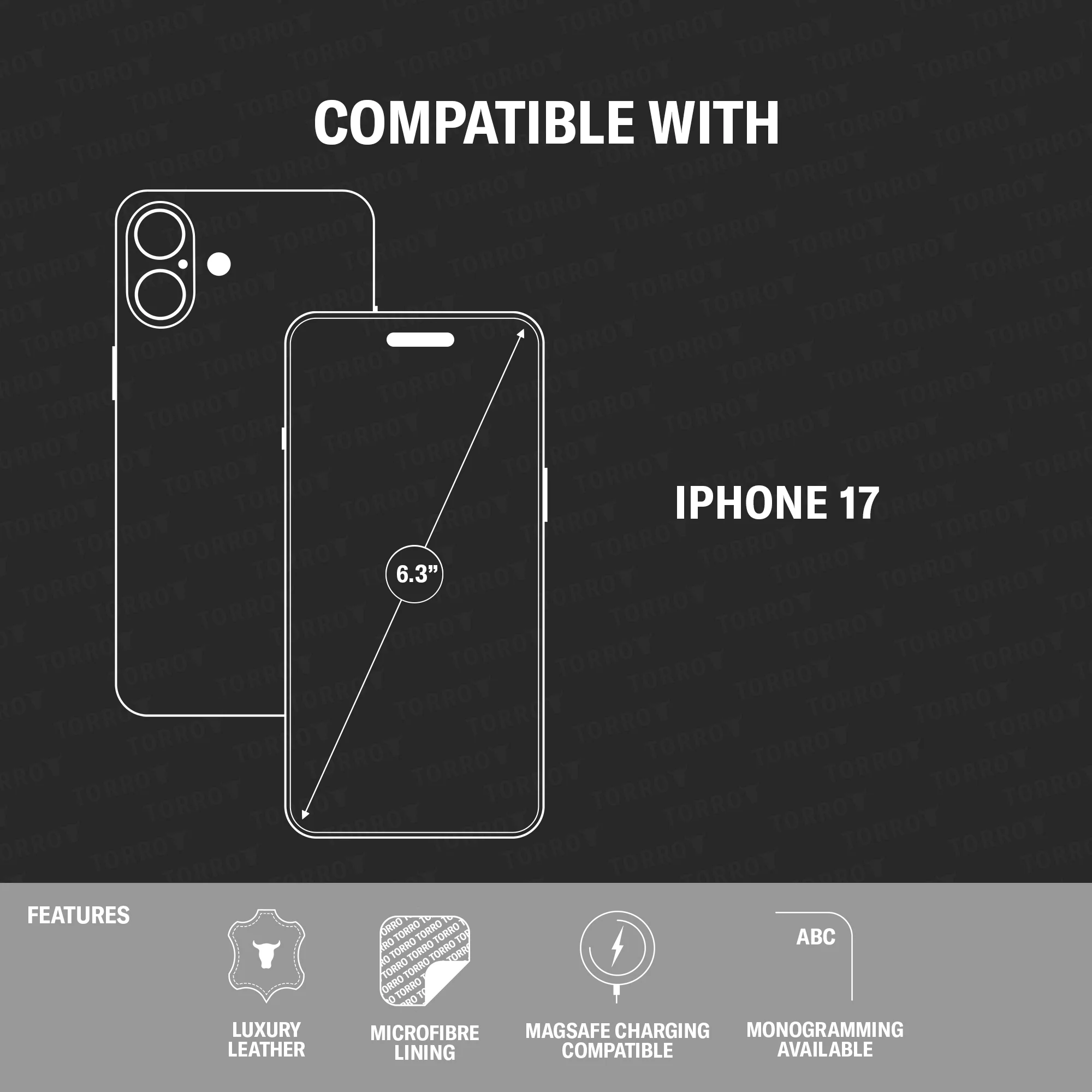 iPhone 17 Leather Bumper Case (MagSafe Compatible) - Image 3