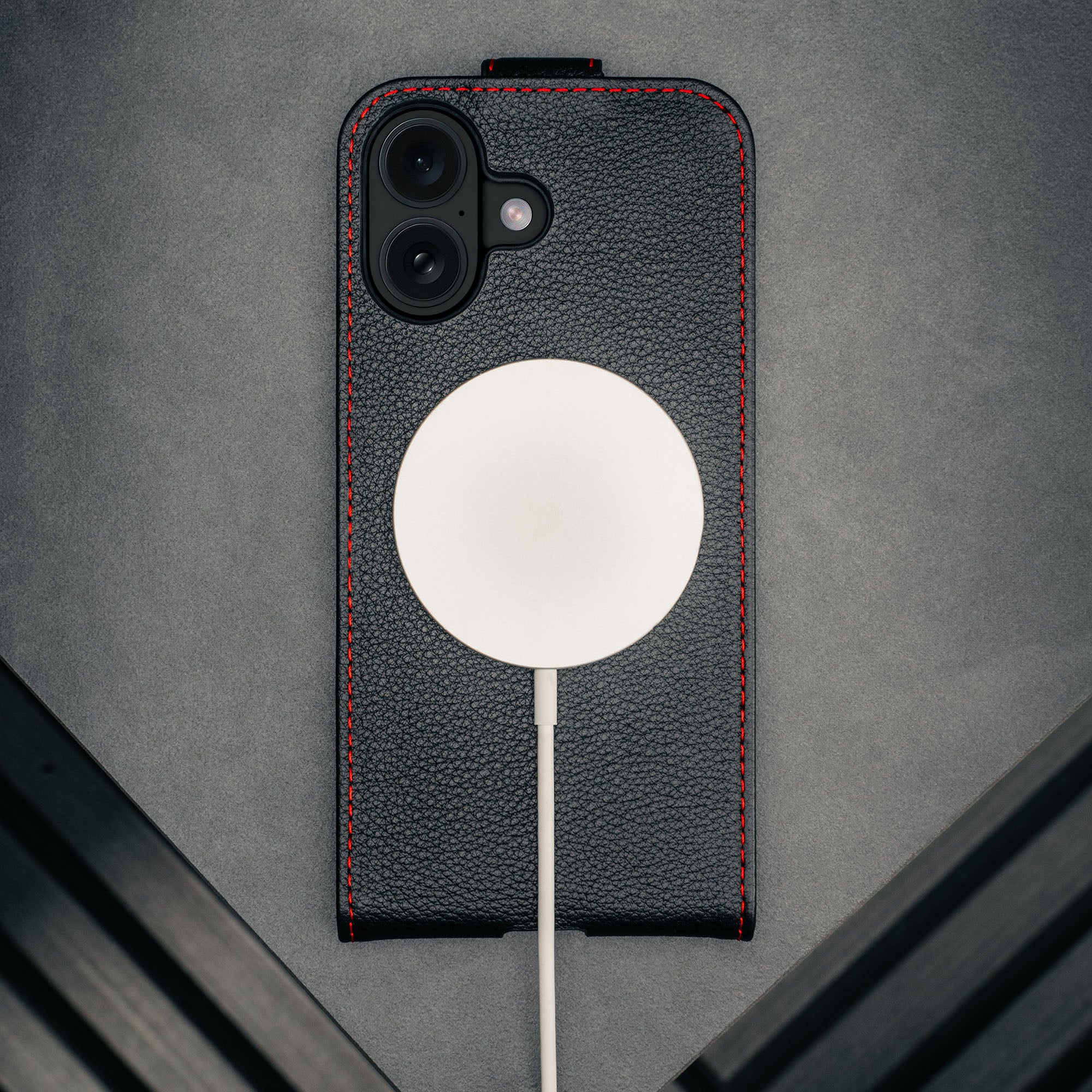 iPhone 17 Leather Flip Case (MagSafe Charging) - Image 5