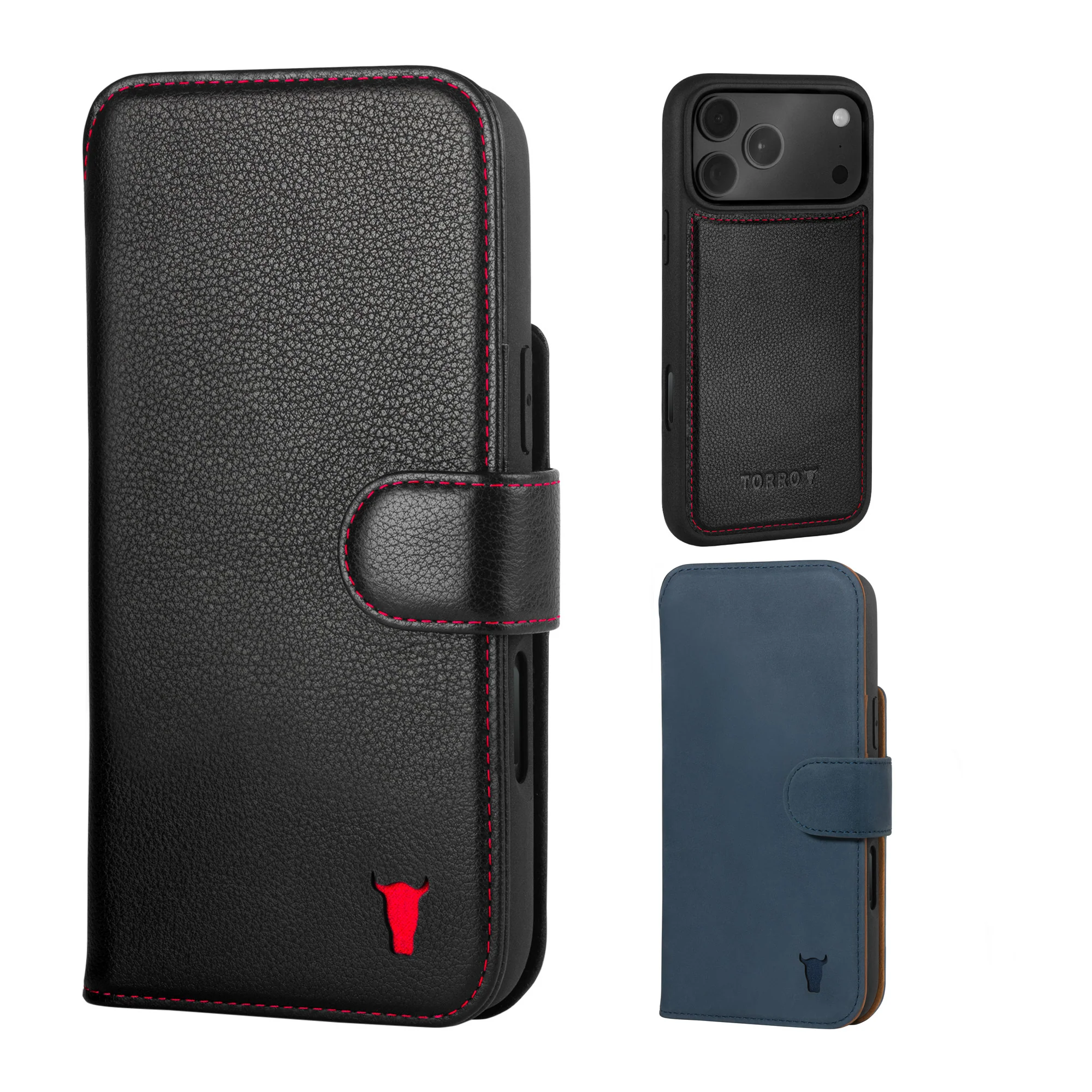 iPhone 17 Pro Detachable Wallet Case + Extra Cover Bundle (Mix and Match Leathers & Colours) - Image 3