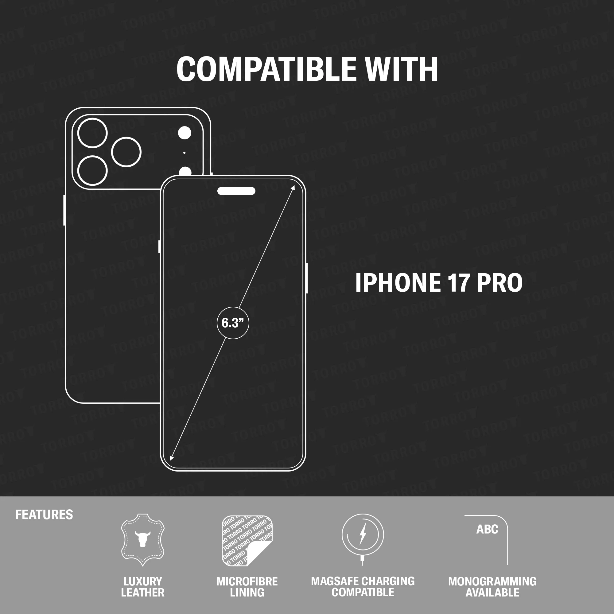 iPhone 17 Pro Leather Bumper Case (MagSafe Compatible) - Image 6