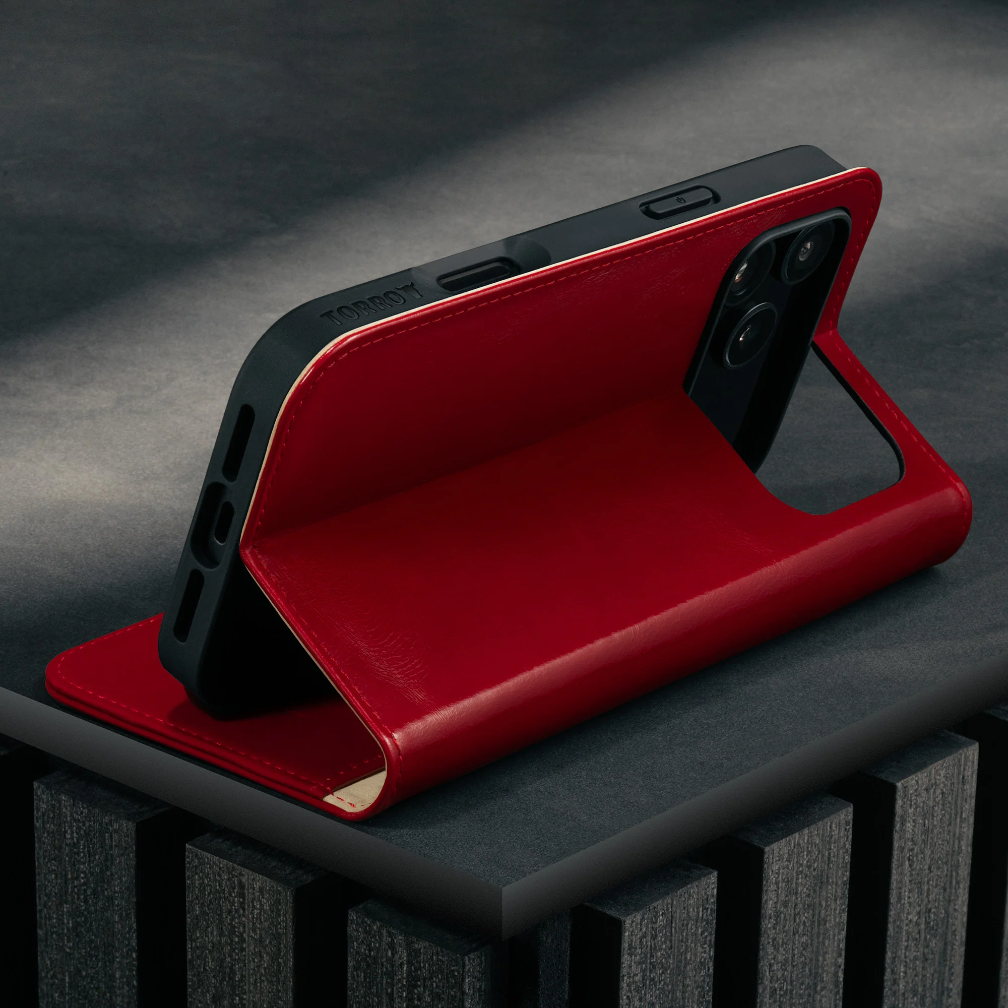 iPhone 17 Pro Leather Wallet Case (MagSafe Charging & Stand) - Image 34
