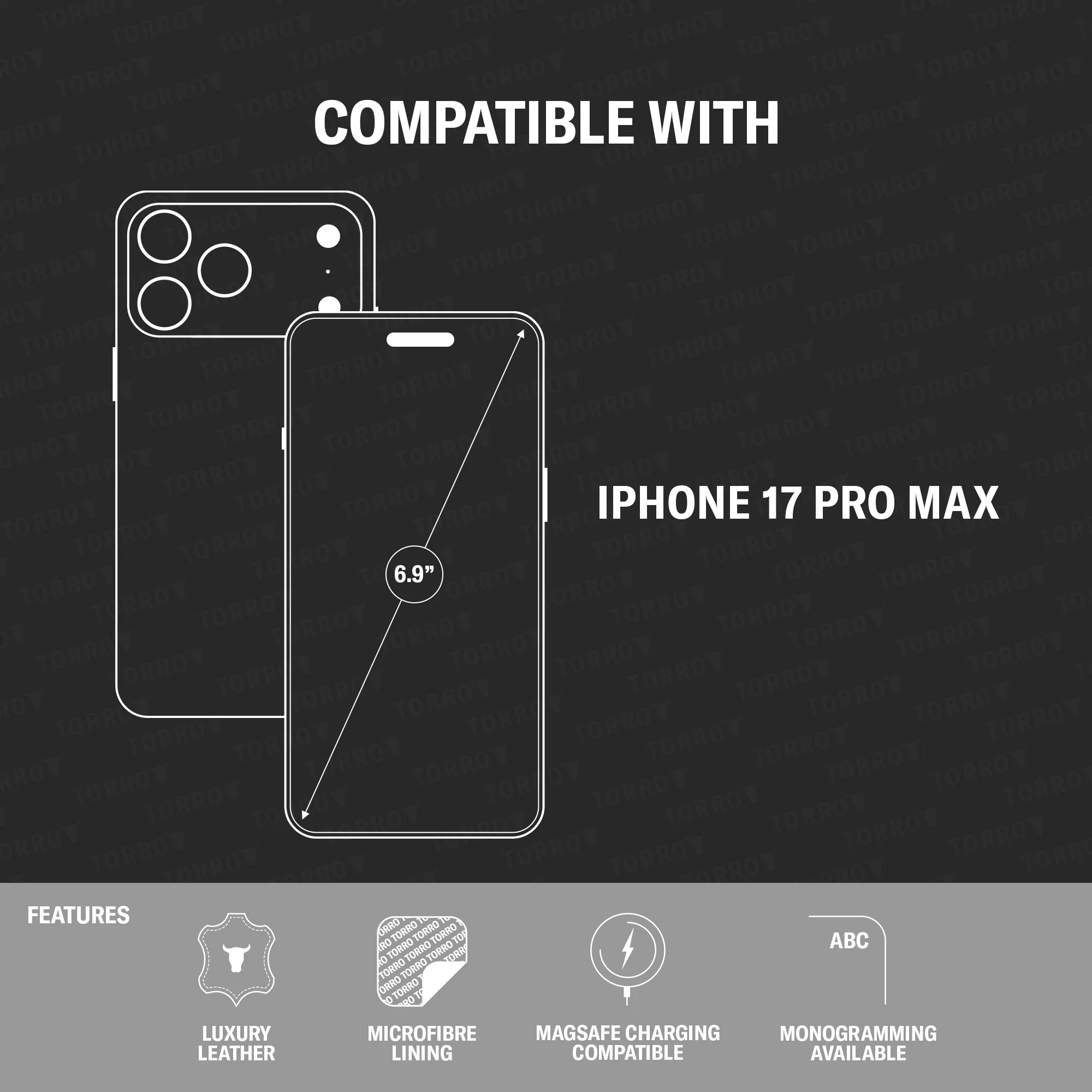 iPhone 17 Pro Max Leather Bumper Case (MagSafe Compatible) - Image 6