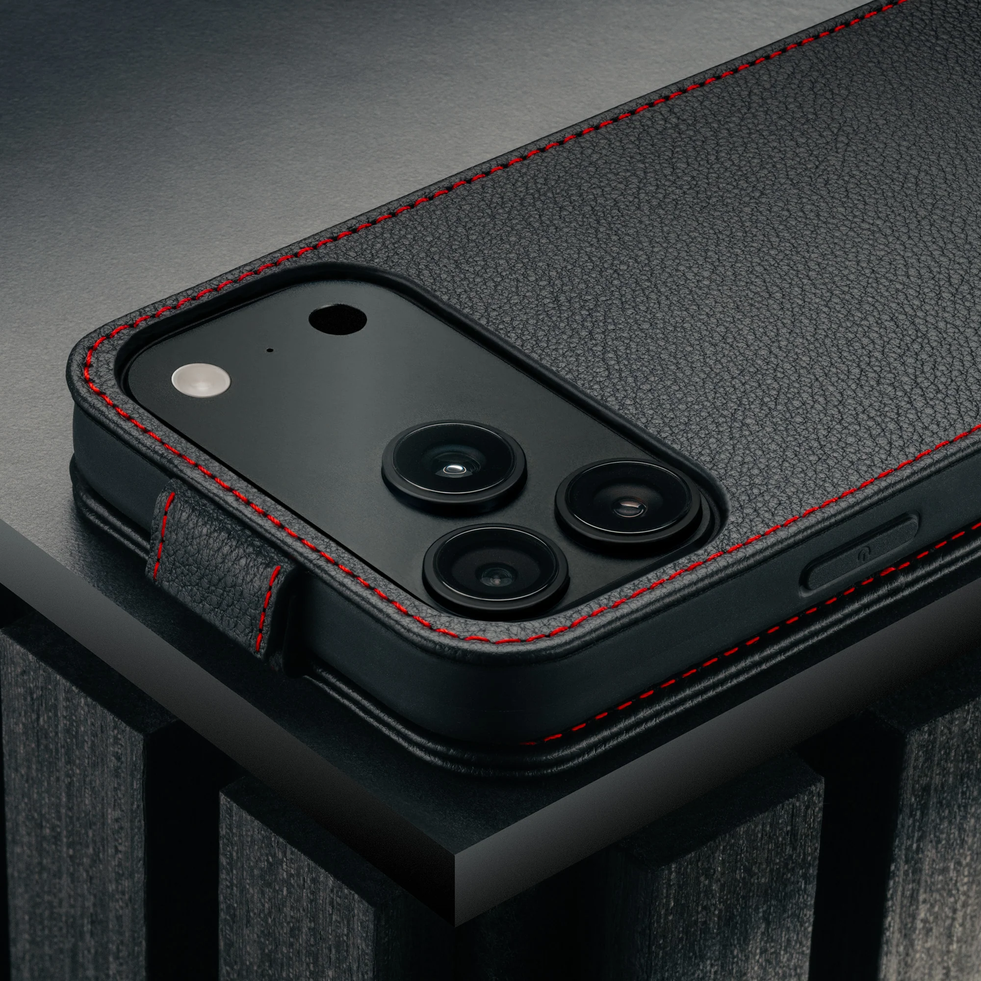 iPhone 17 Pro Max Leather Flip Case (MagSafe Charging) - Image 4