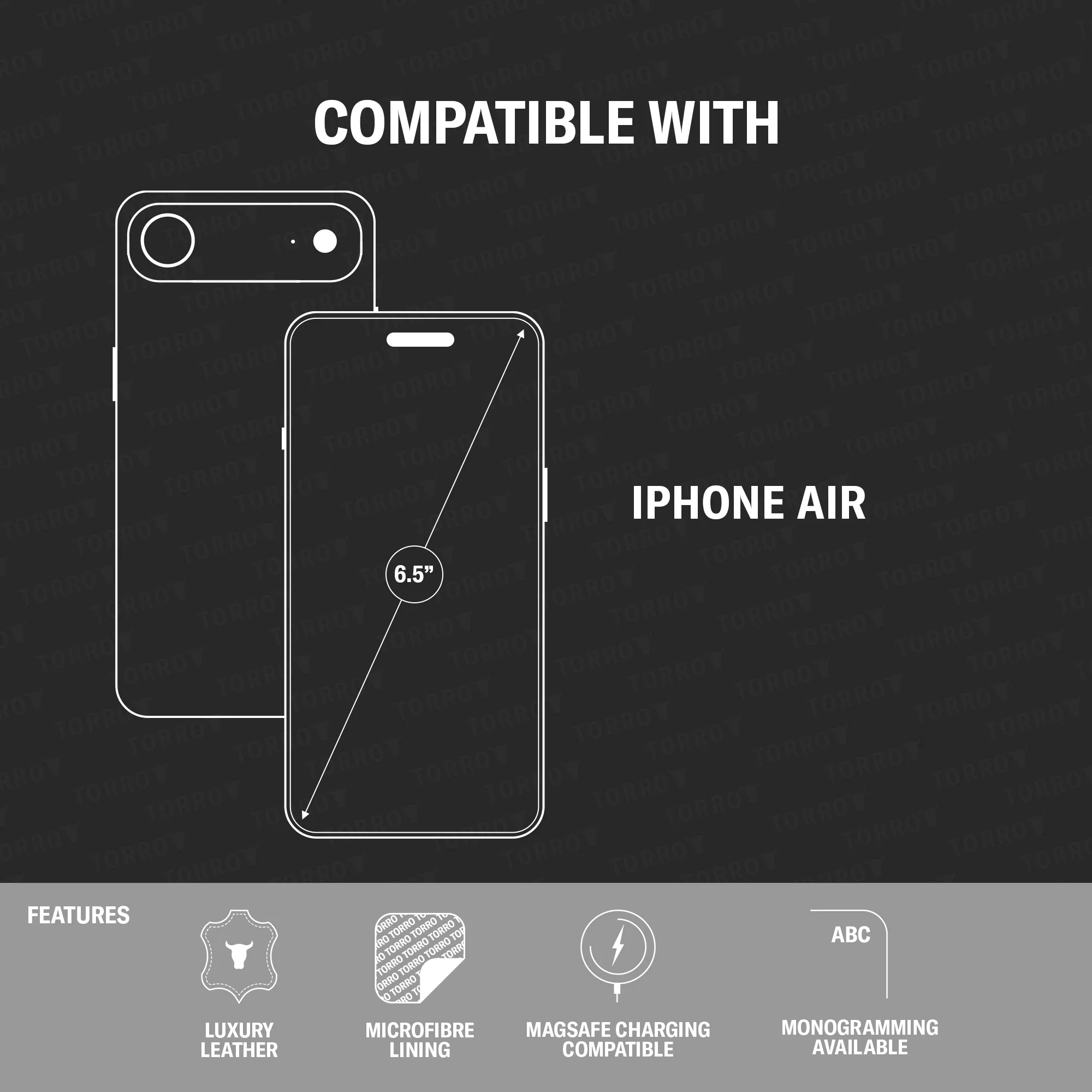 iPhone Air Leather Bumper Case (MagSafe Compatible) - Image 3