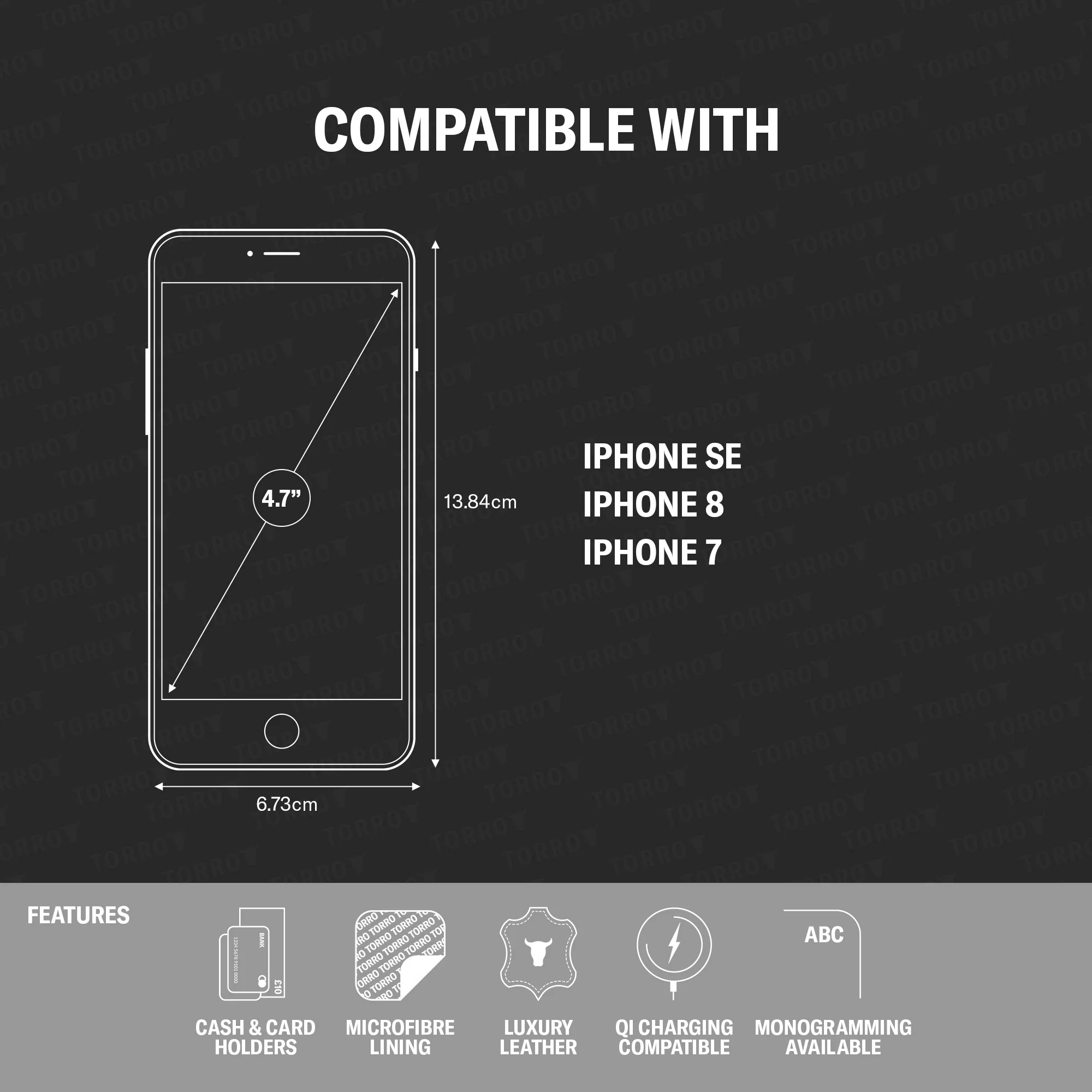 iPhone SE Leather Flip Case (Compatible with iPhone 8/7) - Image 4