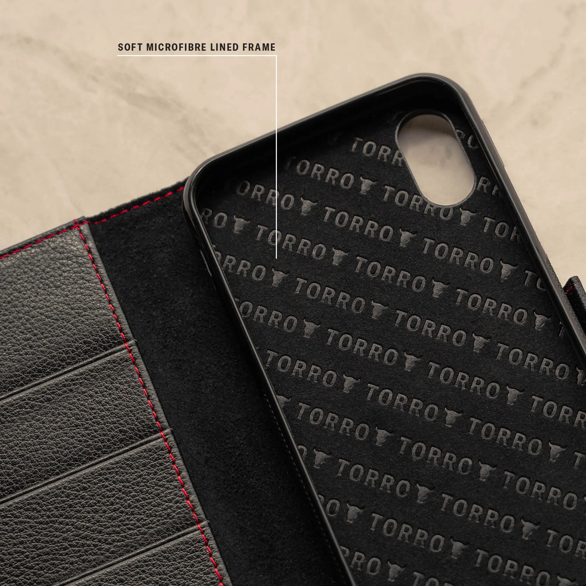 iPhone X / iPhone XS Leather Case (with Stand function) - Image 5