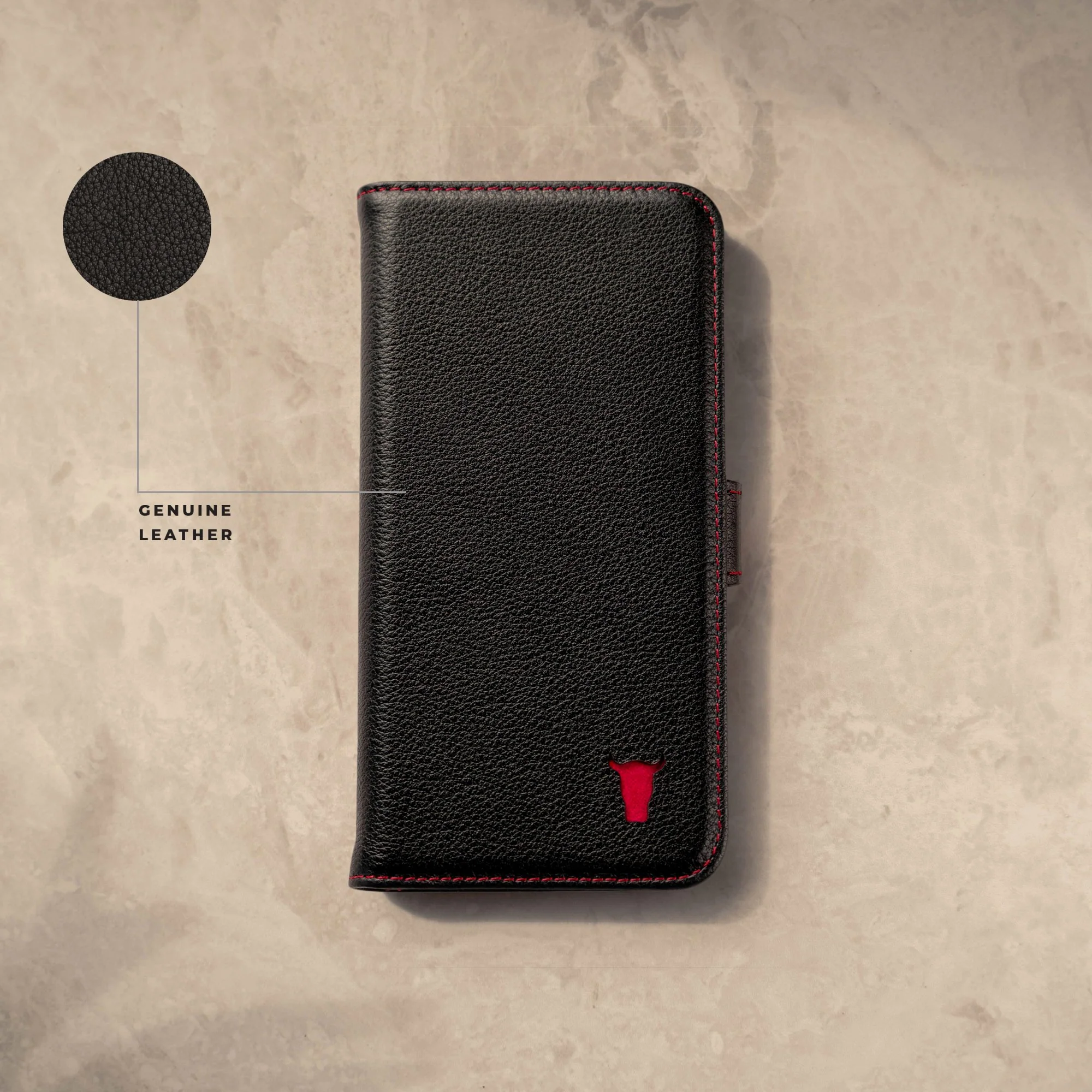 iPhone X / iPhone XS Leather Case (with Stand function) - Image 7