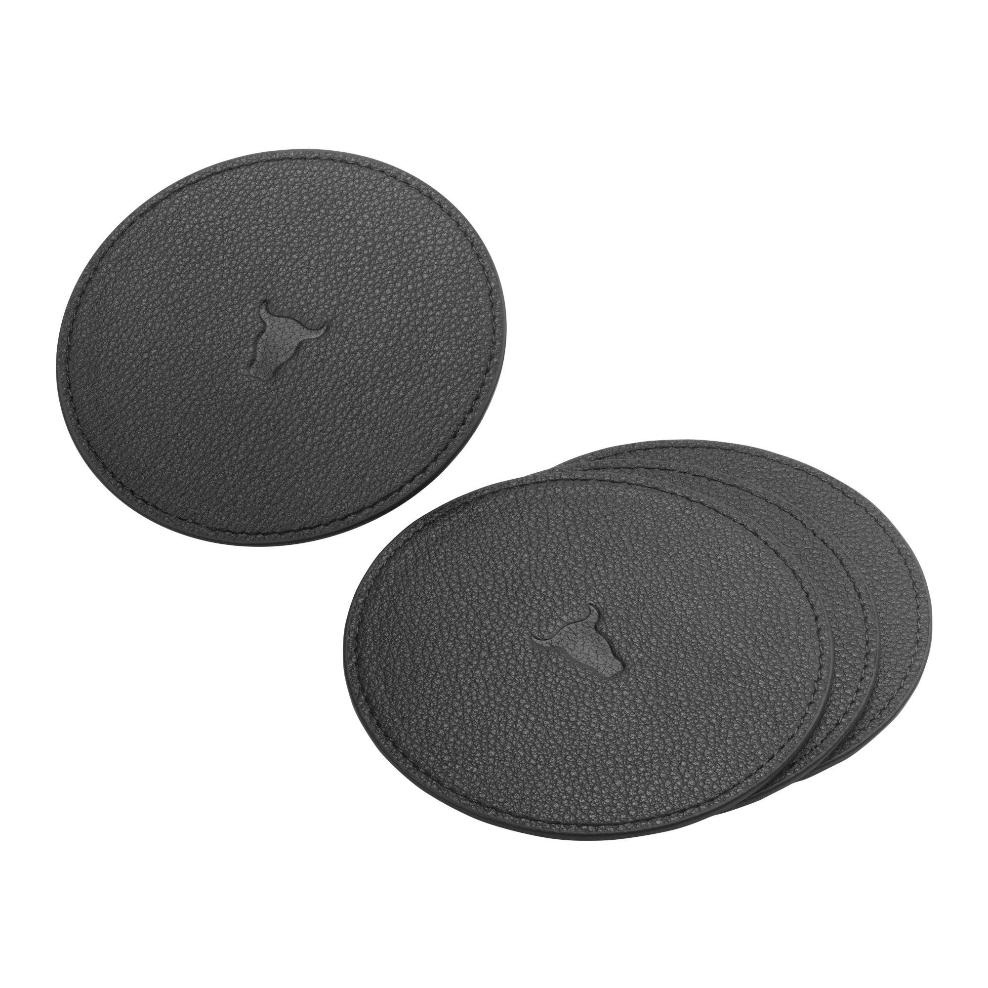 Leather Coaster Set (4 Pack) - Image 3