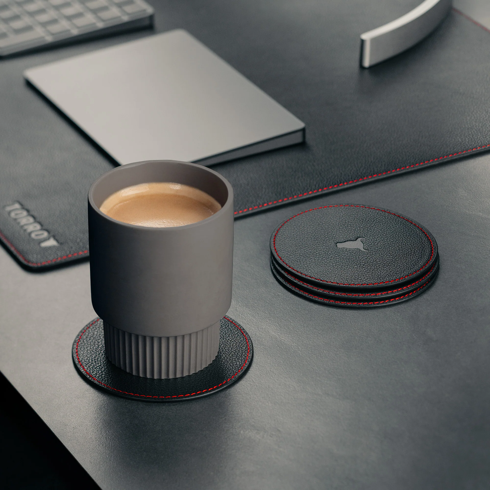 Leather Coaster Set (4 Pack) - Image 4