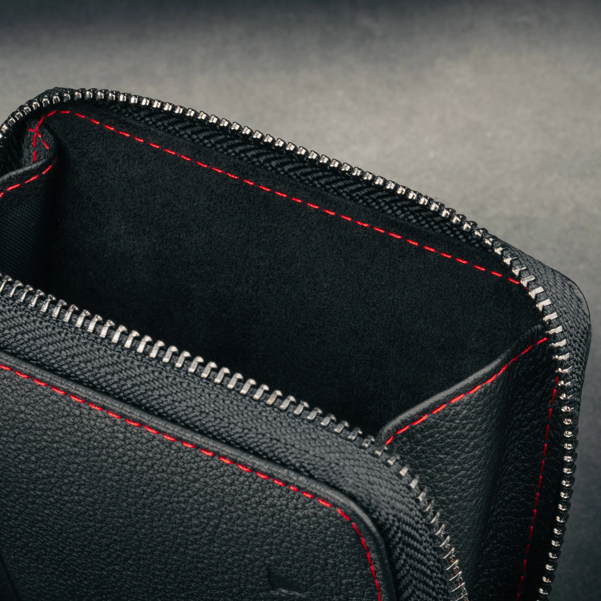 Leather Zipped Coin Purse/Wallet (with Card Holder) - Image 5