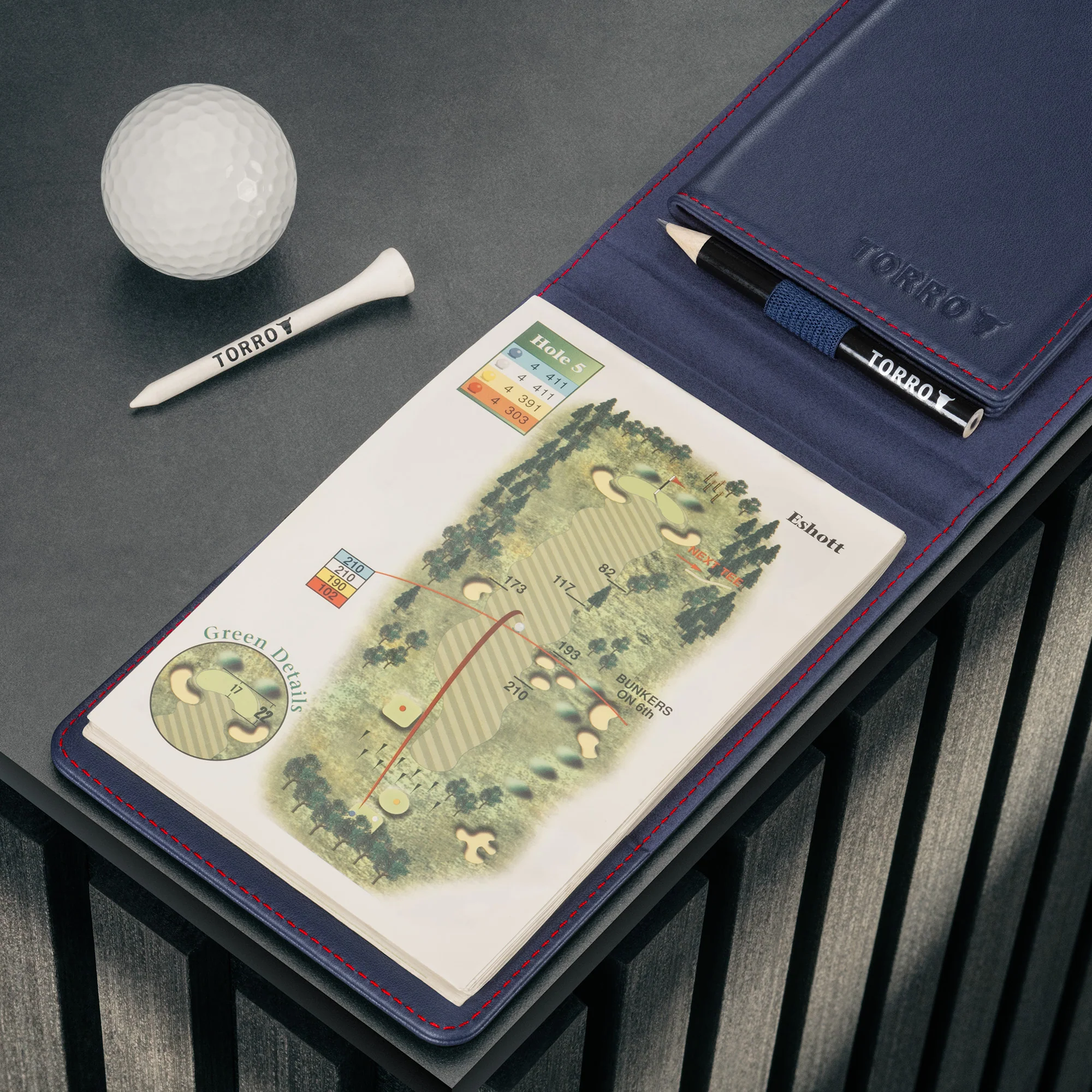 Leather Golf Scorecard Holder and Yardage Book Cover - Image 22