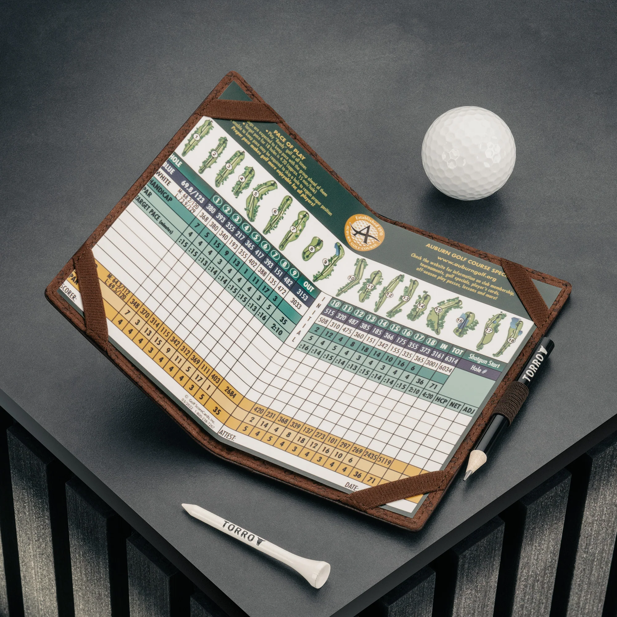 Leather Golf Scorecard Holder - Image 14