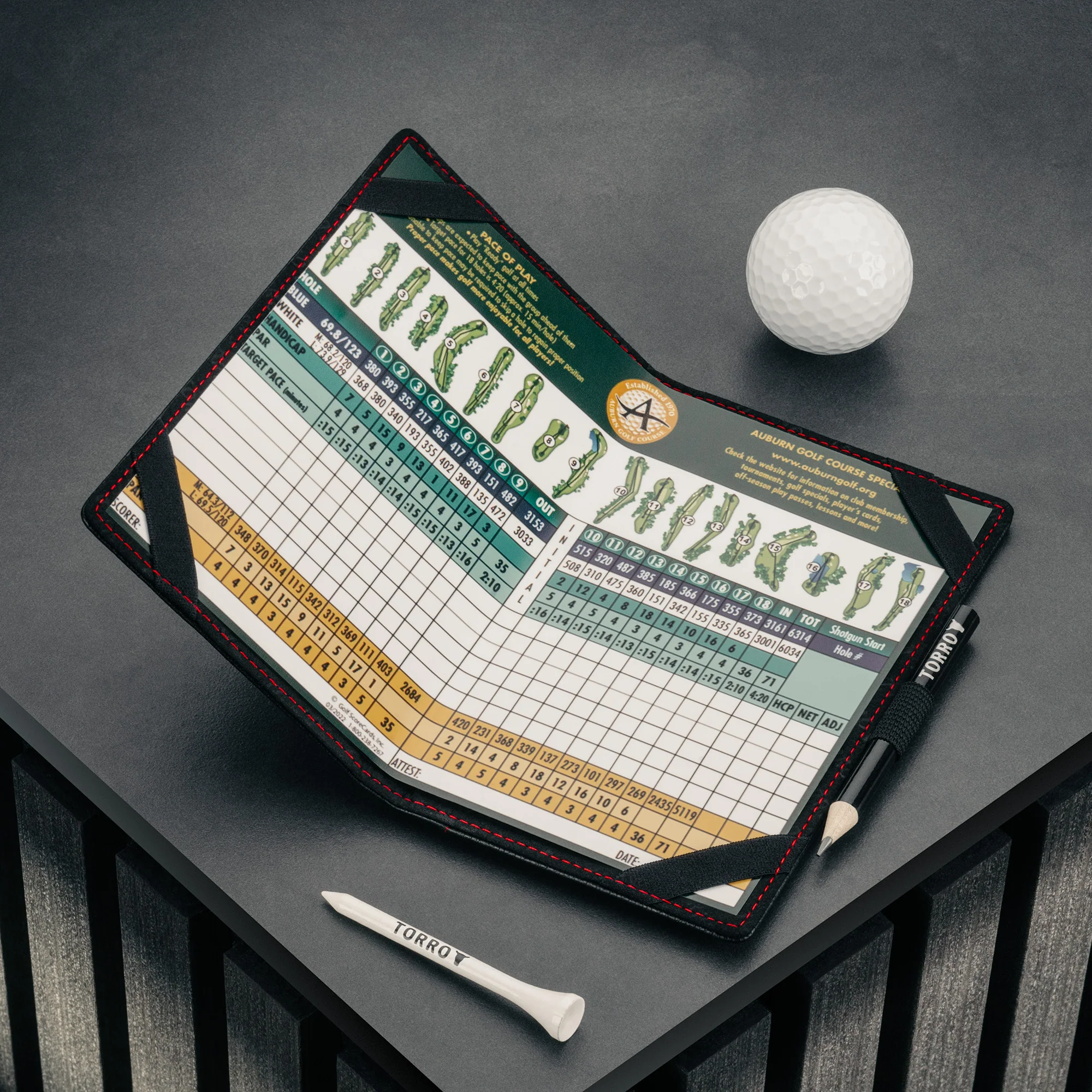 Leather Golf Scorecard Holder - Image 6