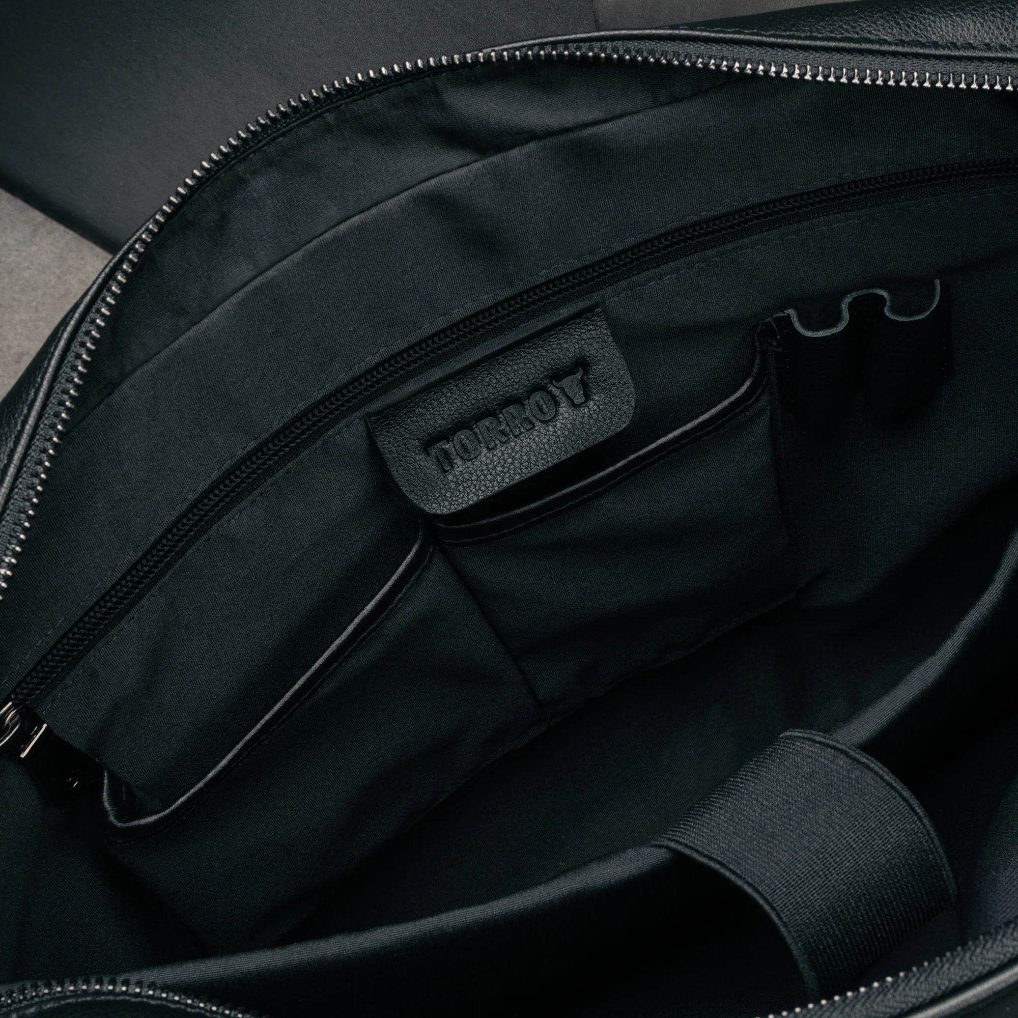 Soft Leather Laptop Briefcase - Image 4