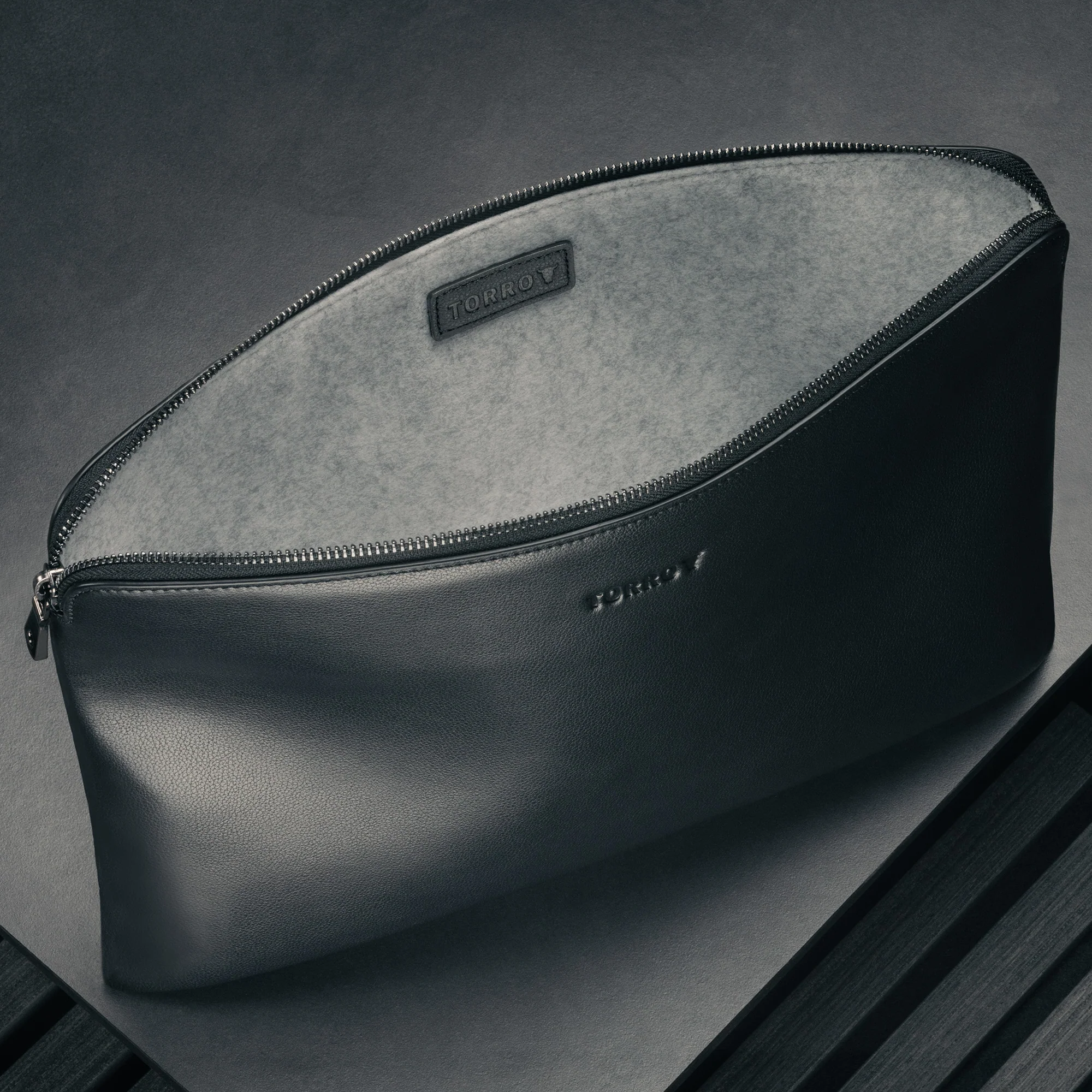 Leather Laptop Sleeve with Zip Closure (for 13" to 16”) - Image 3