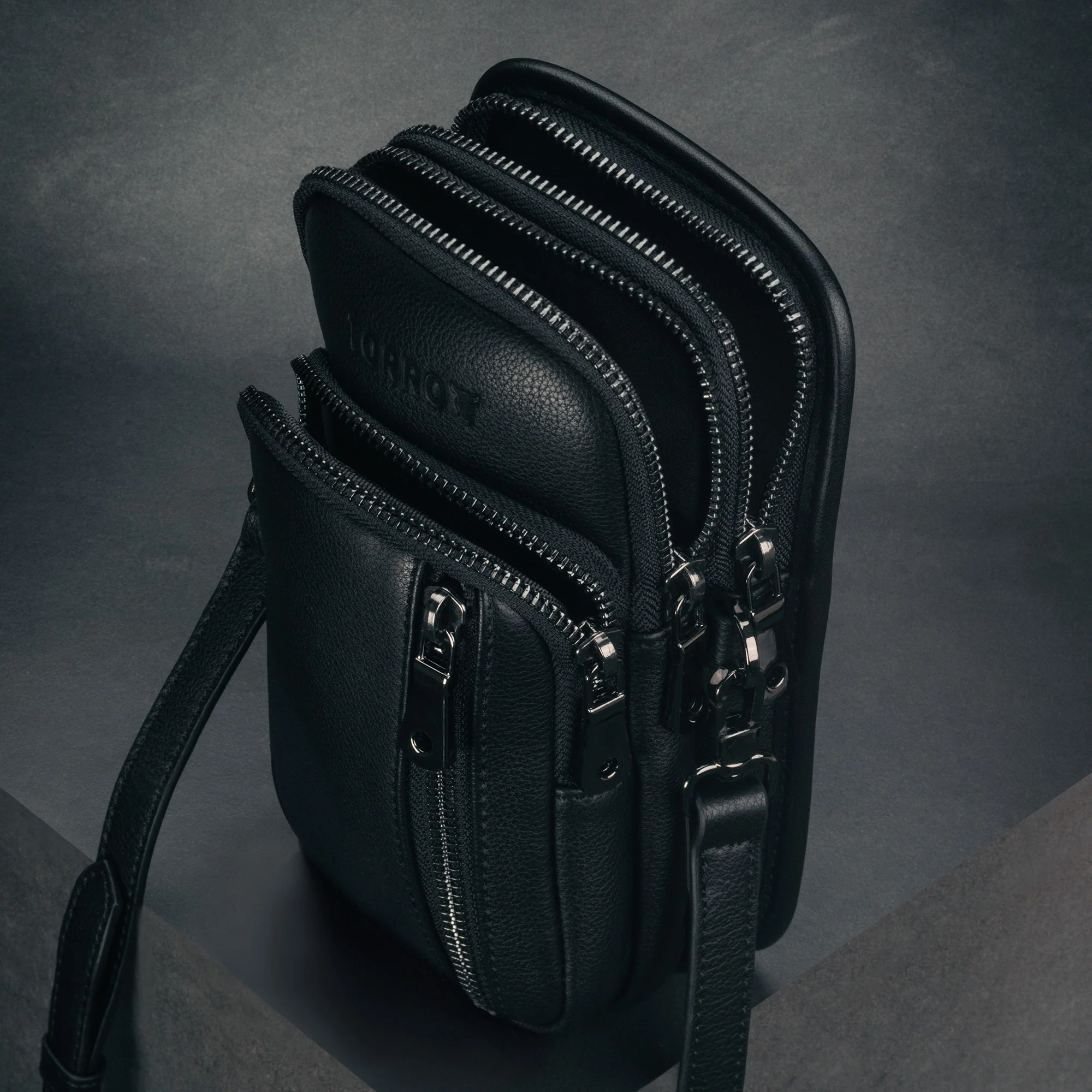Leather Crossbody Phone Bag - Image 4