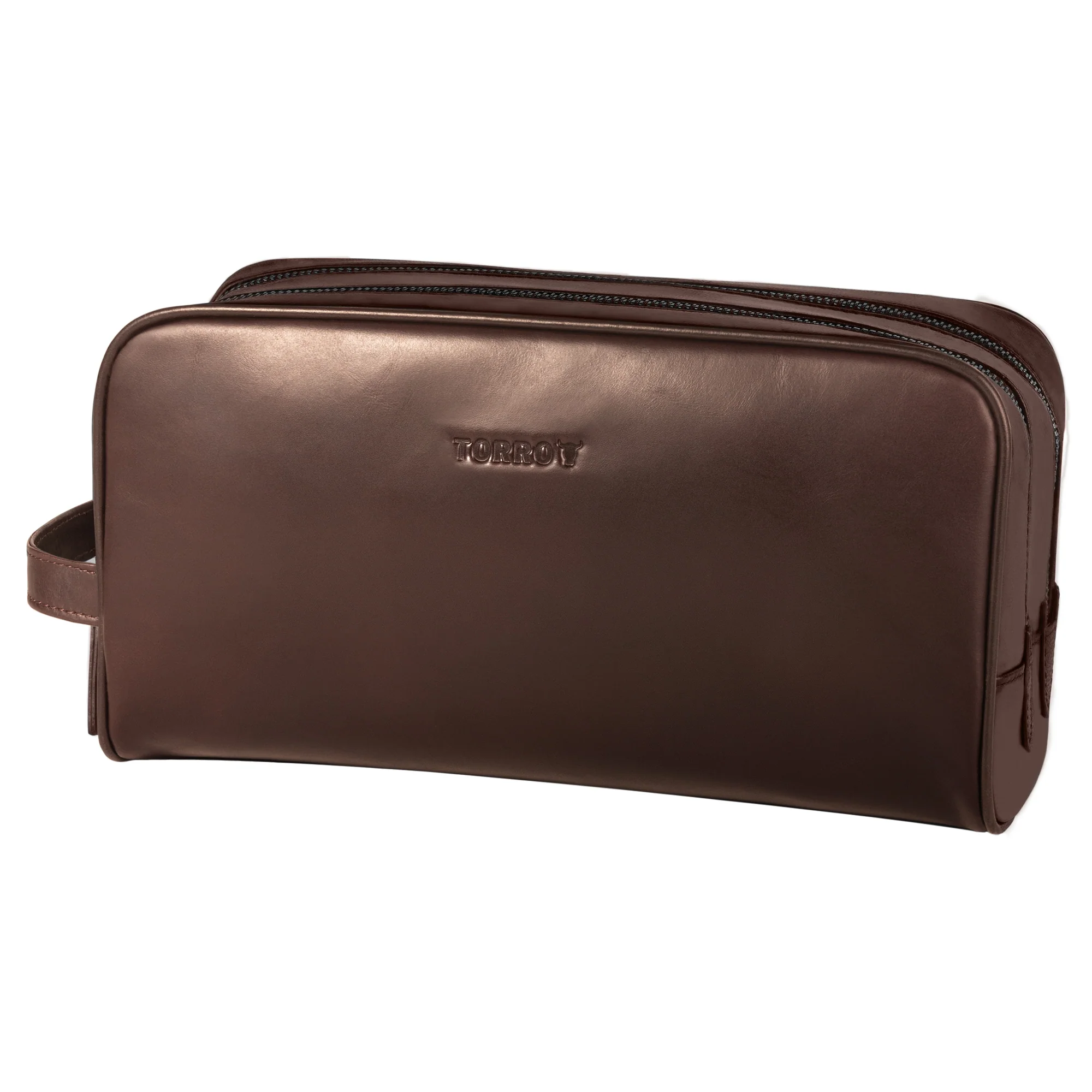 Leather Wash Bag / Toiletry Bag - Image 6