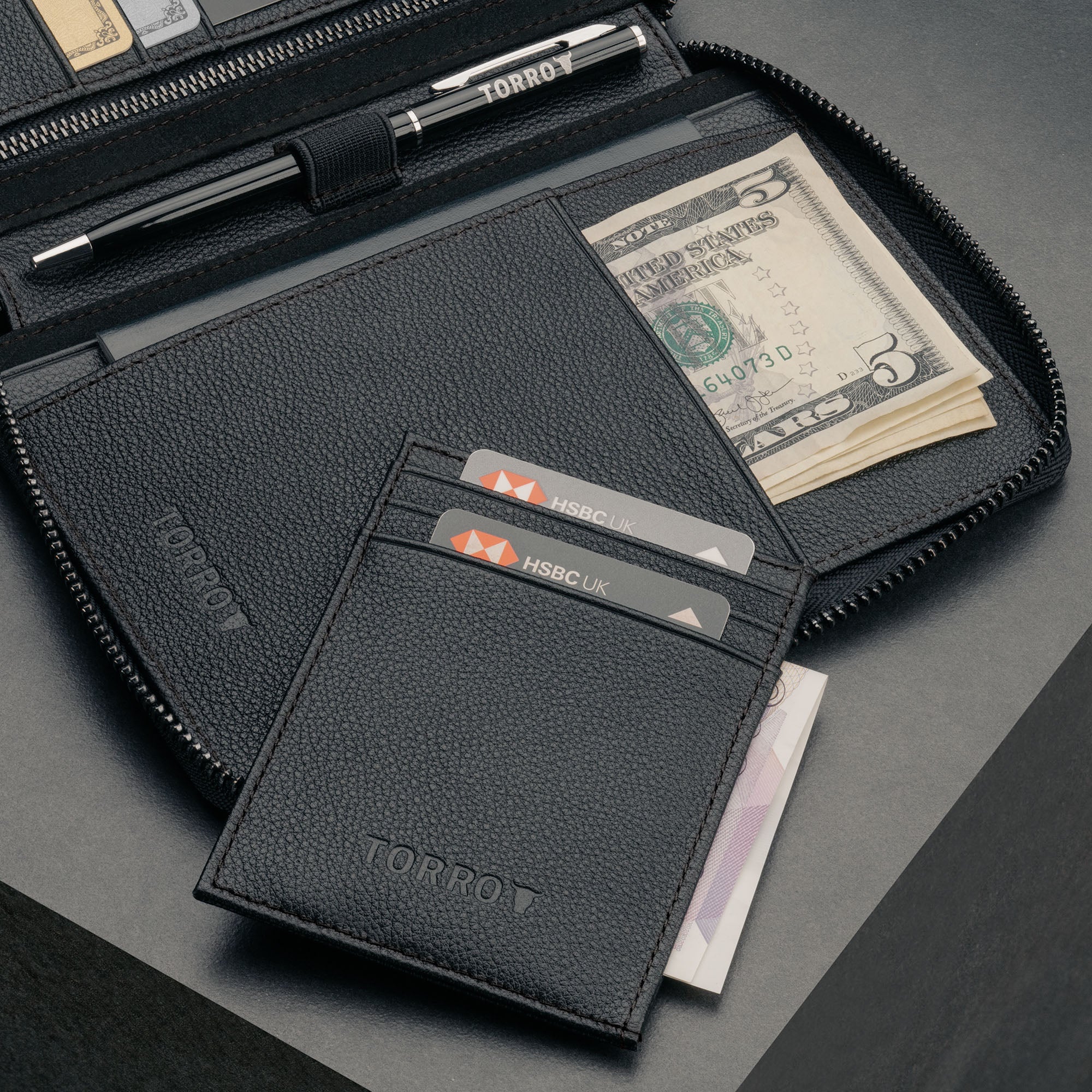 Leather Travel Wallet / Organiser - Image 17