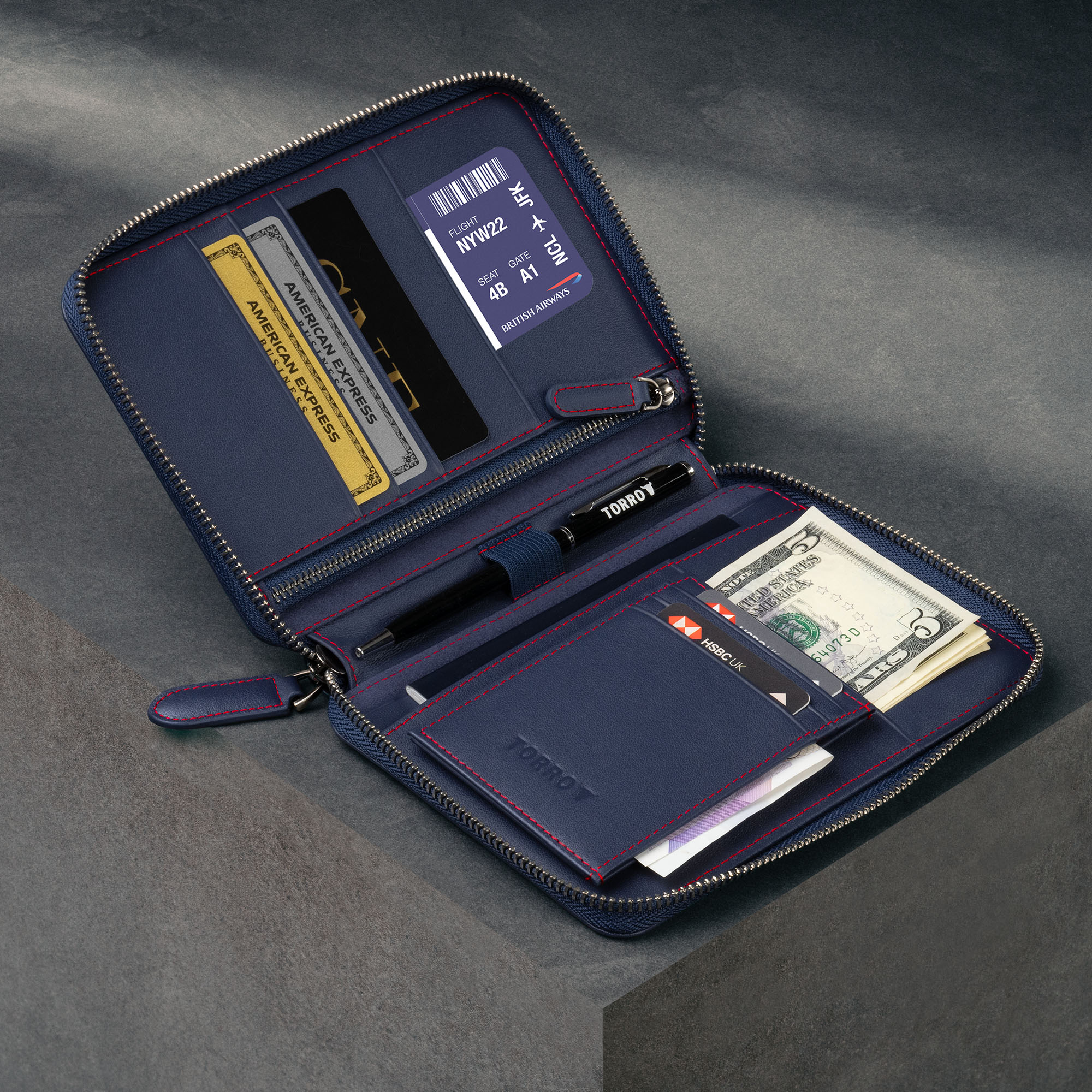 Leather Travel Wallet / Organiser - Image 20