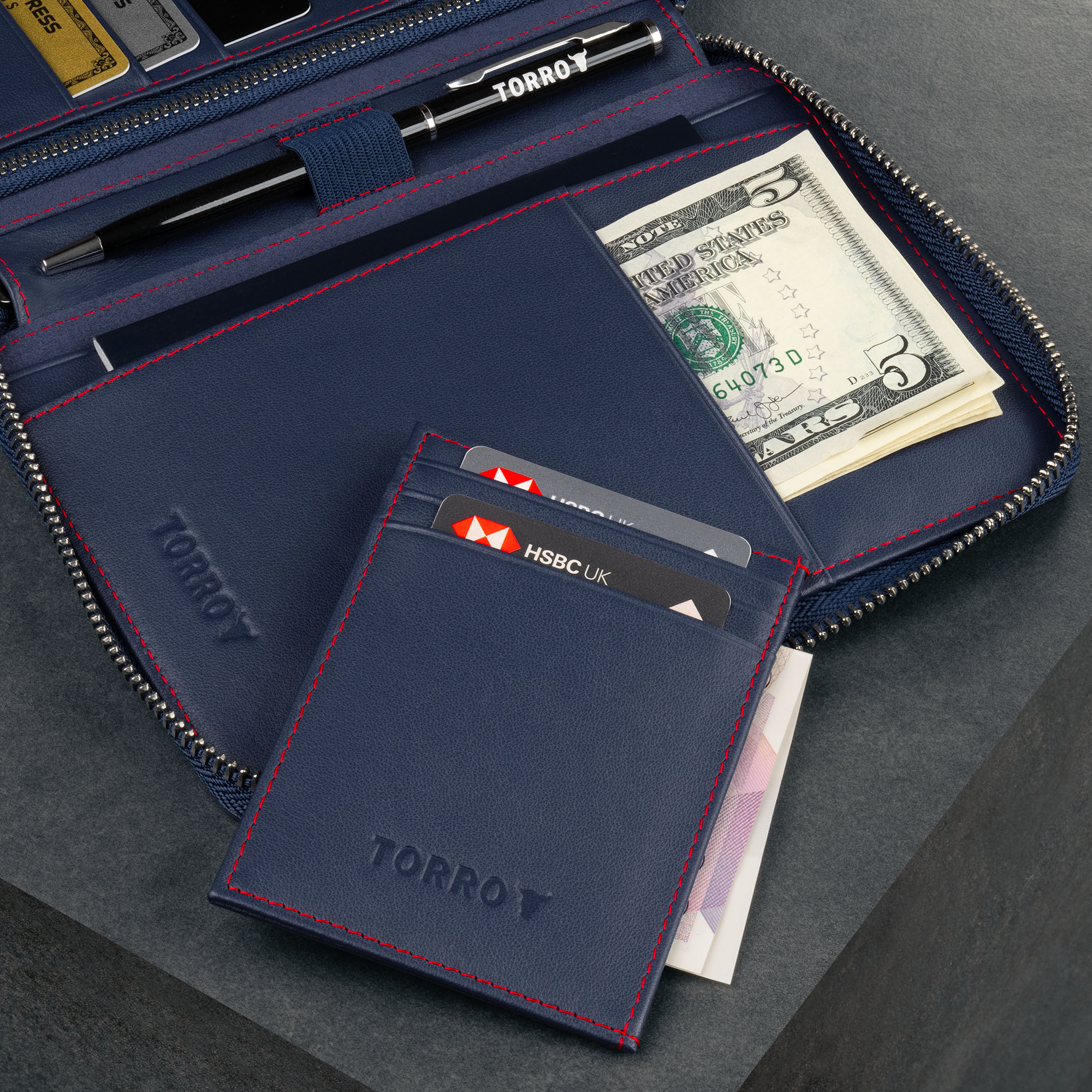Leather Travel Wallet / Organiser - Image 22