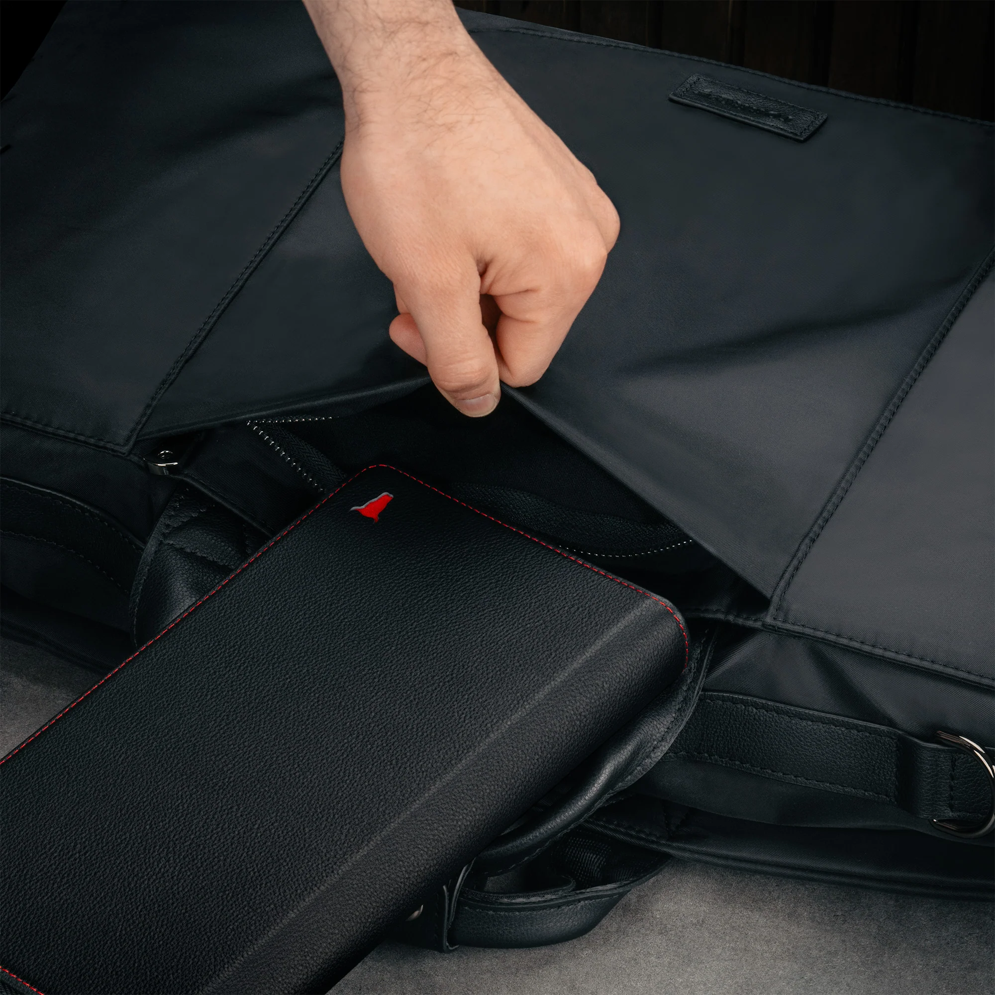 Trifold Canvas Suit Carrier / Garment Bag - Image 5